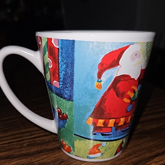 TEST RITE INTERNATIONAL 90s Festive Snowman & Santa Ceramic Mug-12 ounces - Picture 5 of 7